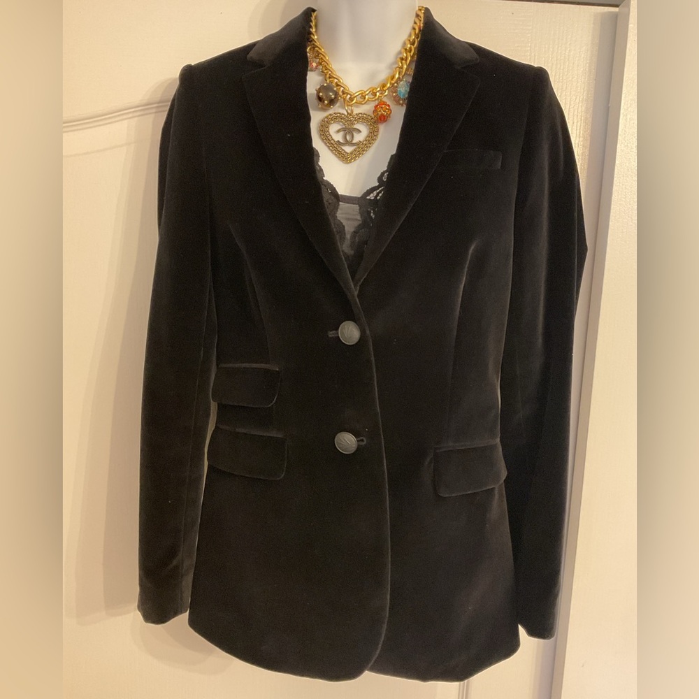 Rag & Bone Black Rona Velvet Blazer